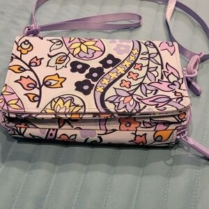 Vera Bradley Purple Floral Wristlet